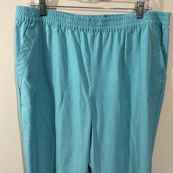 NWOT Appleseed’s Light & Easy Stretch Melange Active Pant Set Grotto Blue XL - Picture 3 of 16